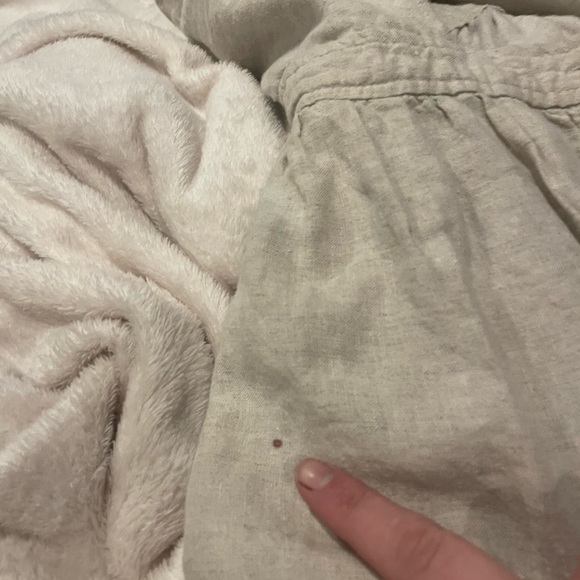 Wilfred “Adelia” 100% linen tie front professionally shortened summer mini dress - Picture 10 of 10